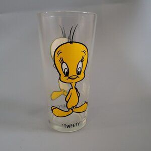 Vintage Tweety Pepsi Collector Series Glass 1973 Warner Bros Cartoon Character C